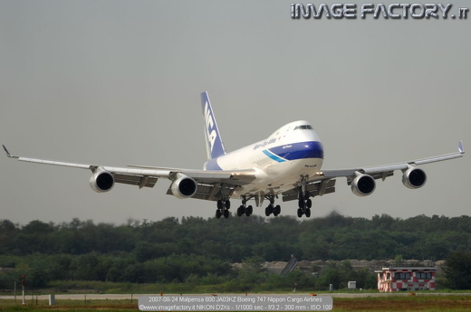 2007-08-24 Malpensa 800 JA03KZ Boeing 747 Nippon Cargo Airlines